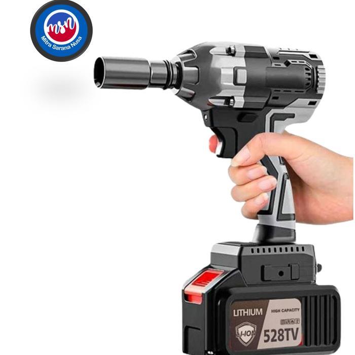 Mesin Bor Listrik Impact Drill 2000mAh Impact Wrench Drill Brushless