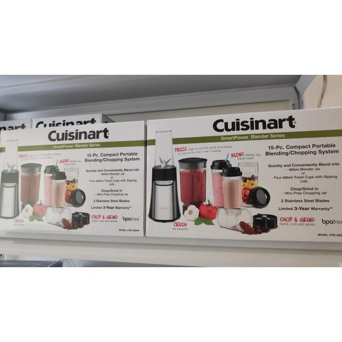 Cuisinart Compact Portable Blender Chopper Smoothies CPB-300HK