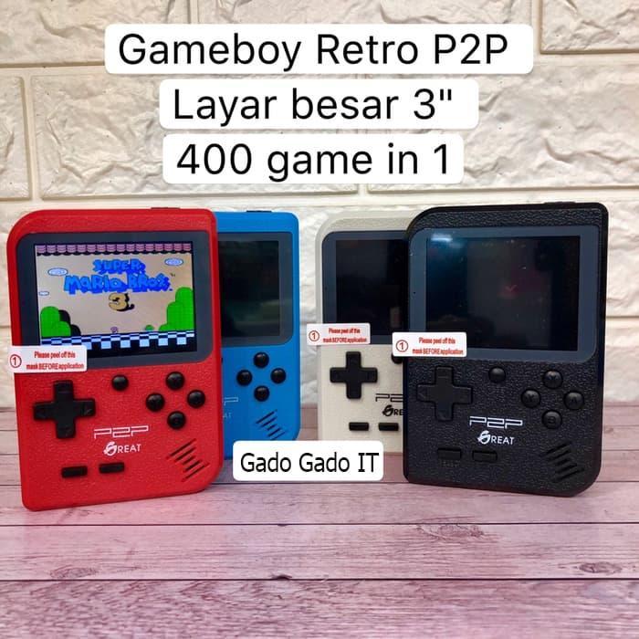GameBoy Retro PSP Anak-anak P2P Game Boy 400 Game in 1 Layar besar 3"