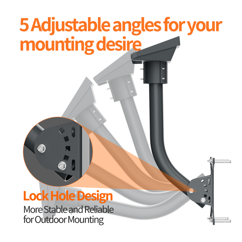 Starlink Gen 3 Mount Starlink Wall Mount Gen 3 Adjustable Metal Pole Mounting Kit 16" for V3