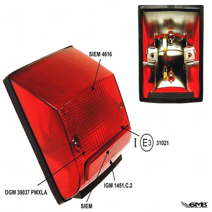Lampu Stop Siem Px Arcobaleno (Assy) Made In Italia