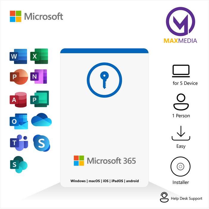 Office 365 Original 5 Device License Lifetime