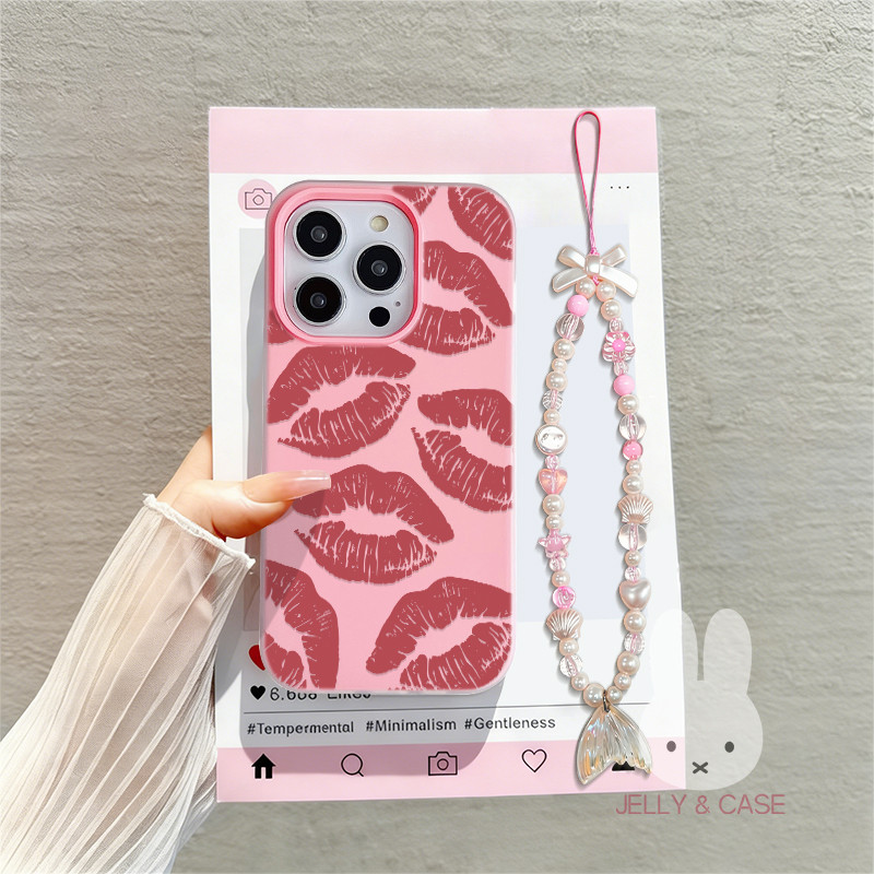 Bekas Ciuman Gelap Jelly 2 In 1 Tali Gantungan Casing Samsung A27 5G A56 5G A17 5G A07 A37 A16 A15 A