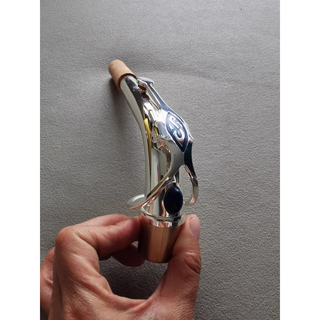 Silver plated alto saxophone bent neck E flat alto saxophone bent neck