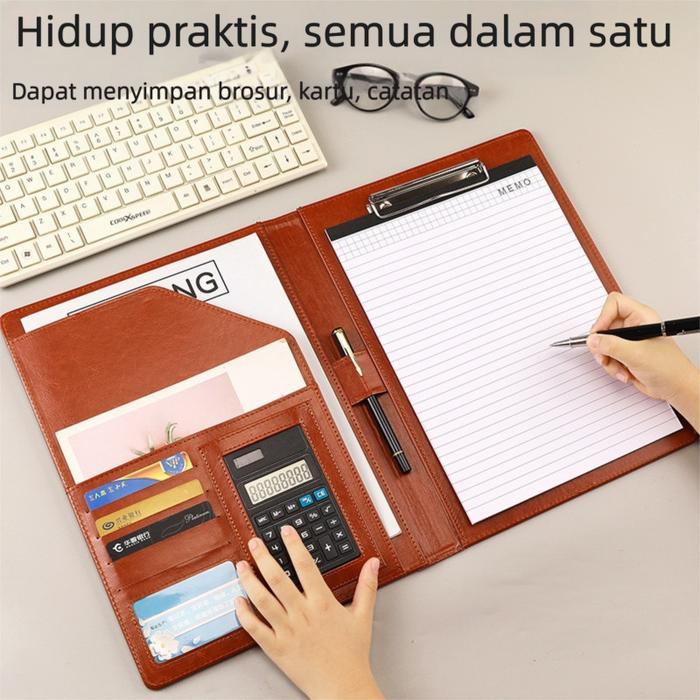 Map Bisnis Multifungsi Penjepit Dokumen Kulit Kantor Map Plastik Map Ujian Ukuran A4 Untuk Kantor