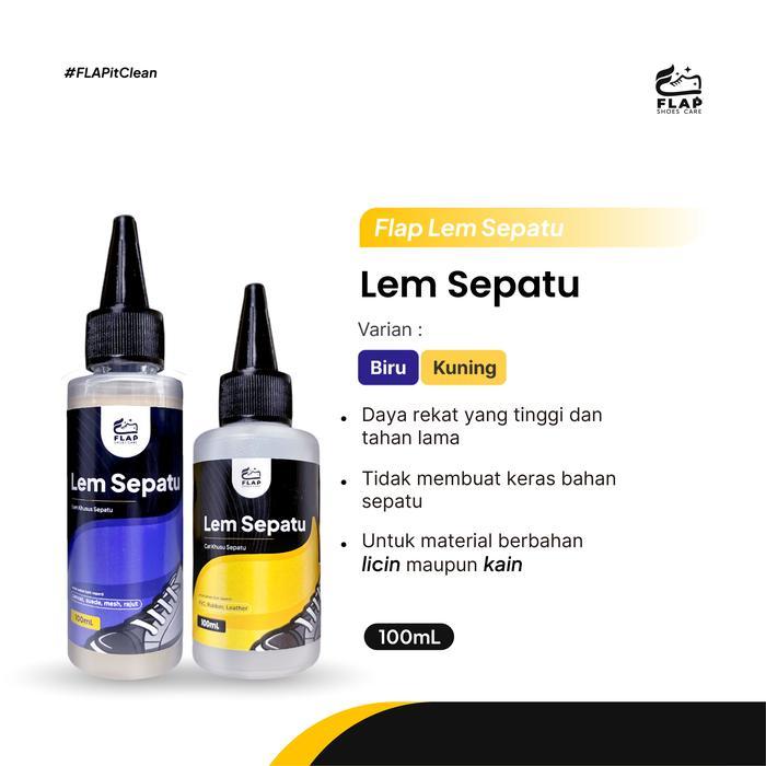 Flap Shoes Care - Lem Sepatu Super Kuat Original - Lem Sepatu Cleaner Terlaris