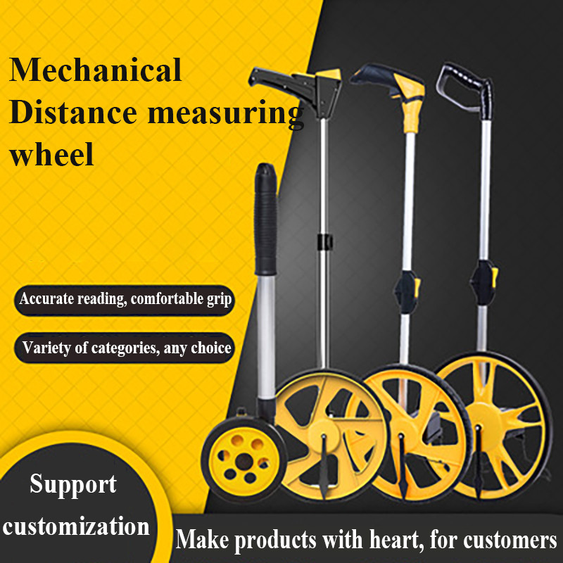 PROMO   Distance Measure Wheel Portable Measuring Wheel Handheld Wheel Range Finder Handheld Mechani