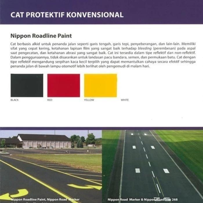 Roadline Paint 5kg Nippon Paint Cat Roadline 5kg Nippon Paint Cat Marka Jalan Cat Jalan Nippon Paint