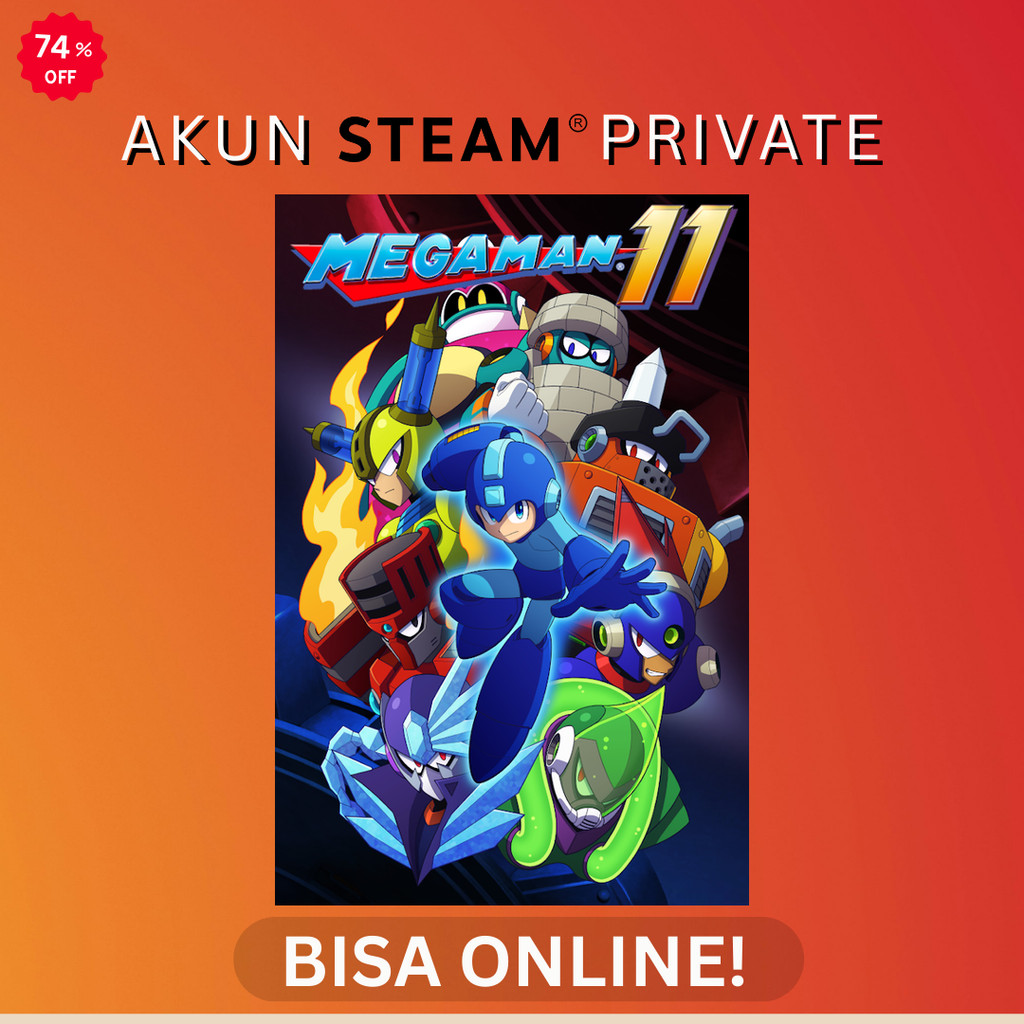 Mega Man 11 - Steam PC Original - Akun Private Online