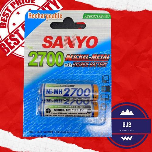 NEWW Baterai Charger Sanyo 2700mAh AA Baterai Cas AA Sanyo 2700 Mah