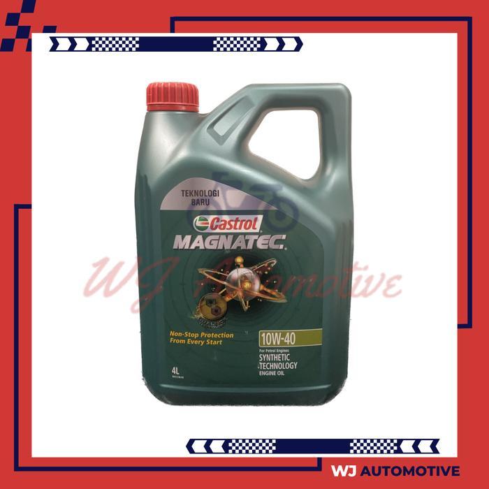 Castrol Magnatec 10W40 4 Liter Oli Mesin Mobil Bensin Magnatic 4Liter Engine Oil Gasoline Car 10W-40