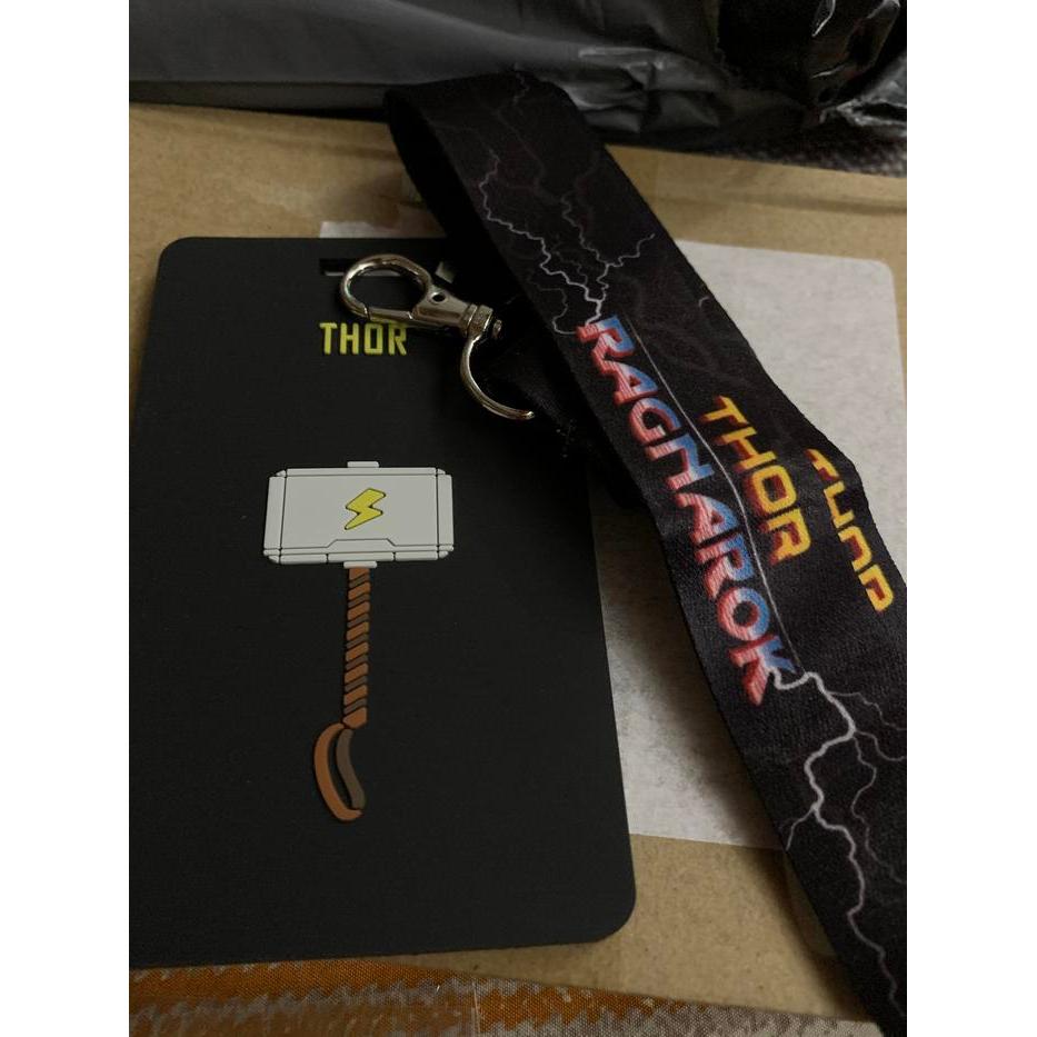 LANYARD MARVEL GANTUNGAN ID CARD HOLDER SOFT CASE SUPERHERO