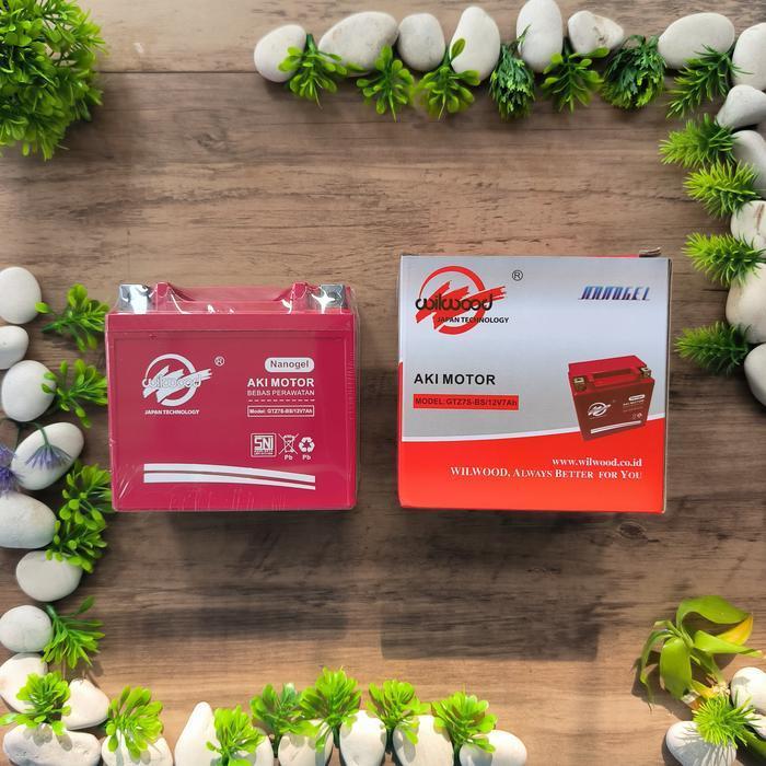 Wilwood Battery Aki Motor Honda Vario 125 Techno Fi Vario 150 Satria Fu Gtz7S 7Ah Gtz-7S Mtz7V