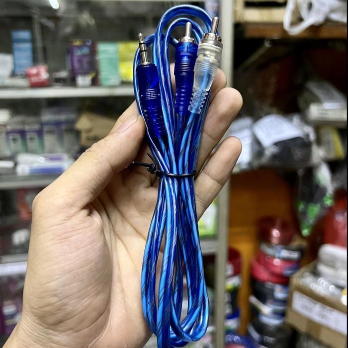 "New" Kabel RCA Mini Stereo 2 ke 1 / Kabel Audio HP ke Speaker