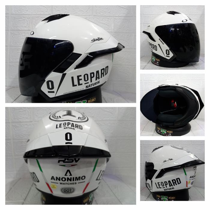 Rsv Helm Sv300 Solid White Full Paket Ganteng Double Visor Ddring