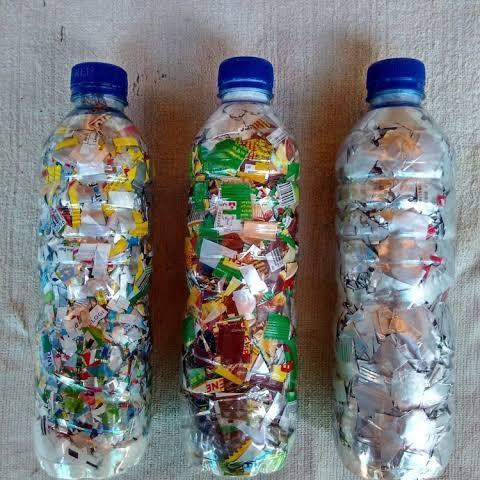 Ecobrick 600ml botol aqua