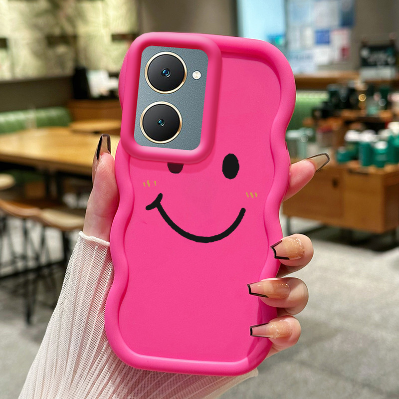 Casing Untuk VIVO Y03 Y03T Y100 Y18 Y18i Y18e Y18t Y37 Y28s 5G Case Casing Senyum Rainbow pola HP Ce