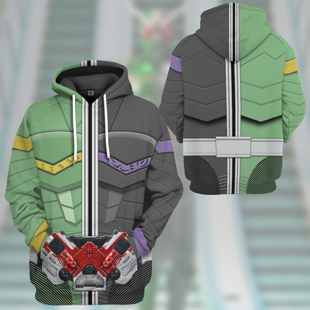 Kamen Rider W Cyclone Joker Cosplay Hoodies Sweatshirts 3D Print Men Women Tracksuit Pullover