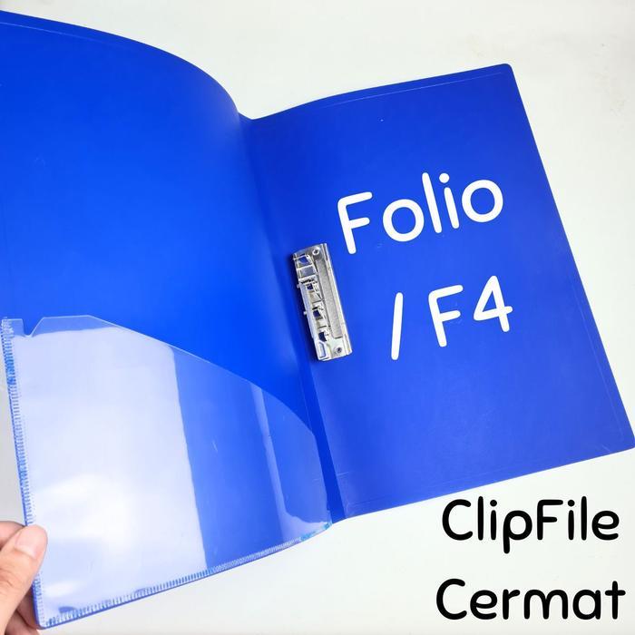 Map Jepit Folio / Clip File Folio / Map File / F4 Polos / Bahan Tebal