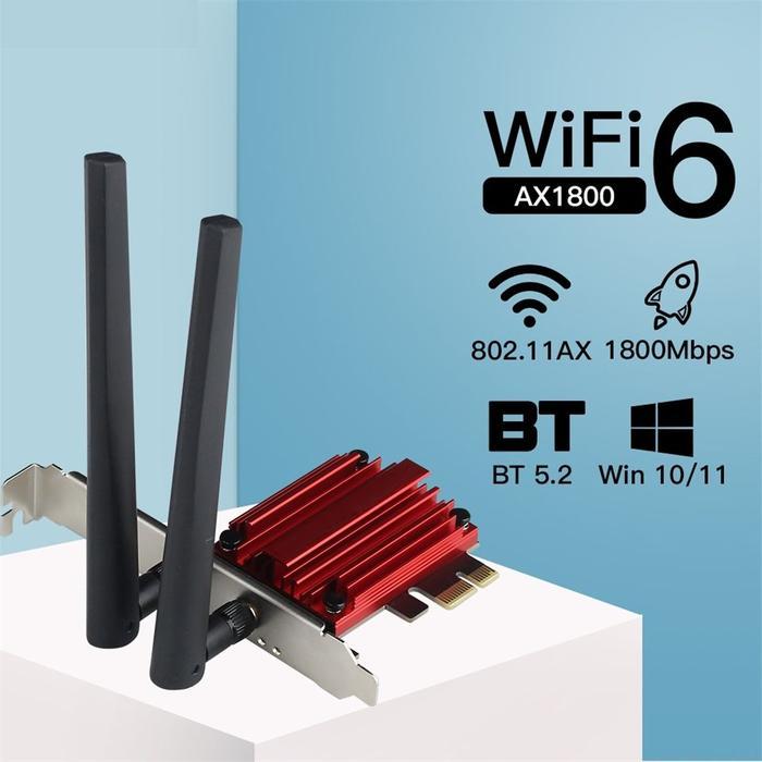 PCIE Wifi AX1800 Wifi 6 Mediatek Tri Band Wireless Bluetooth