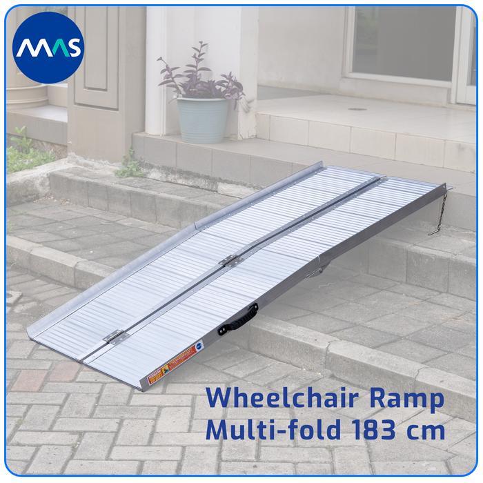 Ready MAS Wheelchair Ramp / Jalur Landai Kursi Roda - Multi-fold 183cm