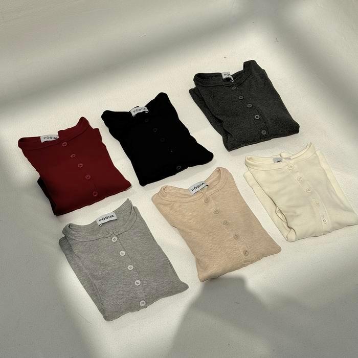 NORI TOP - Atasan Knit Wanita Lengan Panjang High Neck Turtle Boat Neck Drape Cowl Korean Top Basic