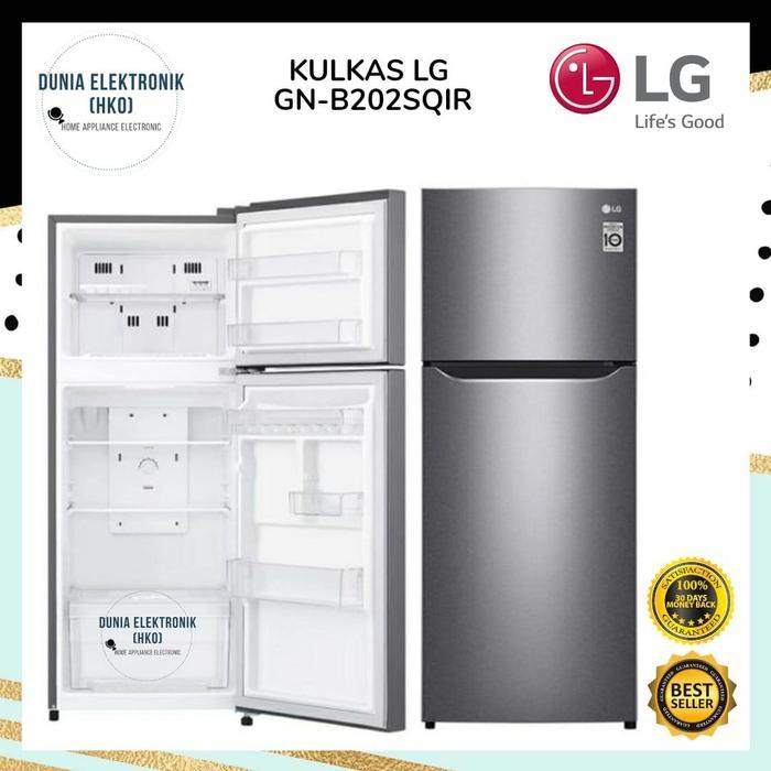 LEMARI ES LG GN-B202SQIR LEMARI ES 2 PINTU LG Kulkas 2 Pintu lg gn-b202sqir 202 Liter / 187 Liter
