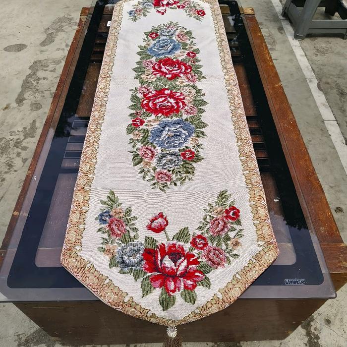 TAPLAK MEJA TAMU TURKI MEWAH TEBAL PREMIUM