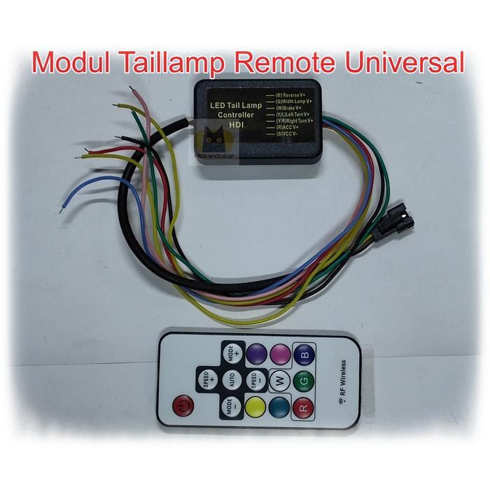 Ready Modul taillamp remote universal bagasi multi mode led RGB ws2811