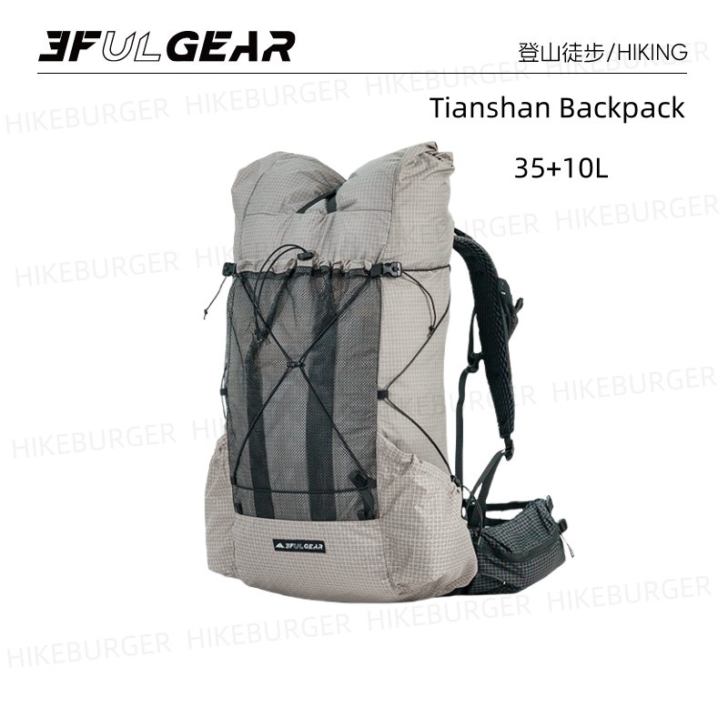 3F UL Gear Tianshan Outdoor Backpack Ultralight UHMWPE Hiking Backpack Ripstop Waterproof Unisex
