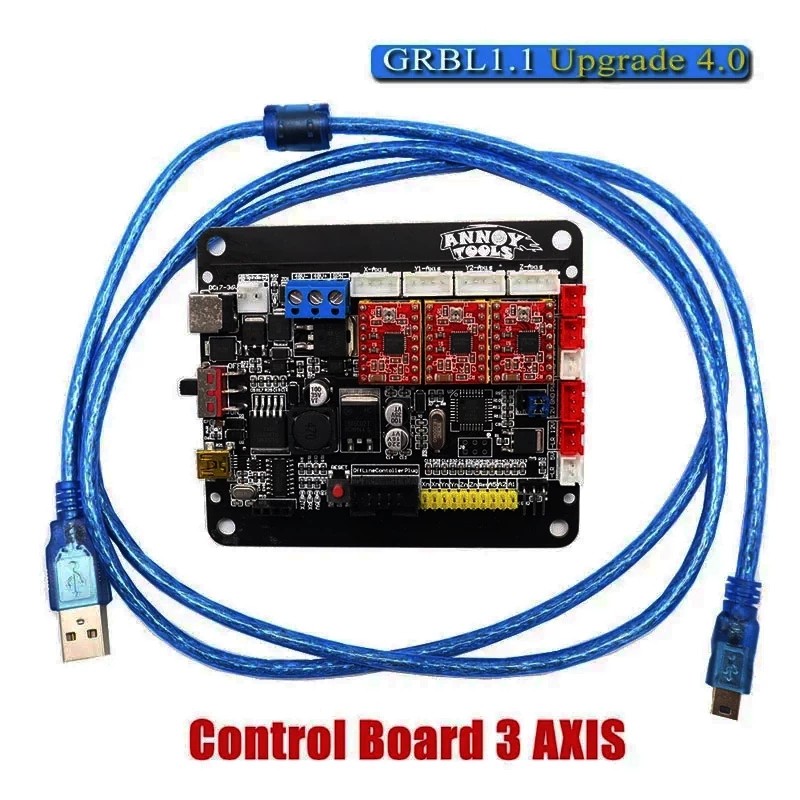 CNC 3018 GRBL 1.1 3 Axis Stepper Motor Double Y Axis USB Driver Board Controller Laser Board for GRB