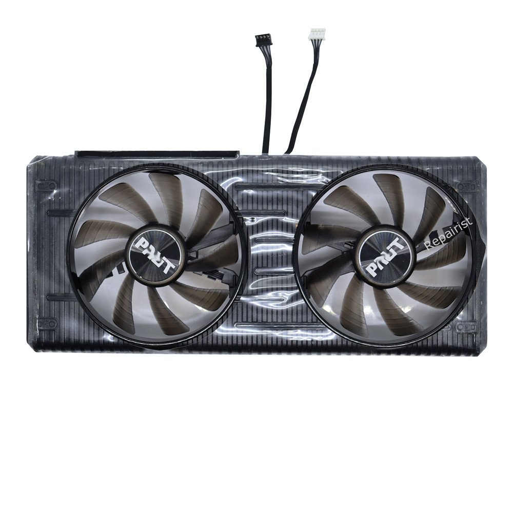 GPU VGA Cooler With Shell,Graphics Card Fans For Palit RTX 3060 3060Ti Dual OC V1,For Palit RTX 3050