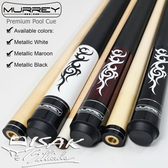 Murrey STD-2 - Maple Pool Billiard Cue Stick - Stik Biliar - Maroon