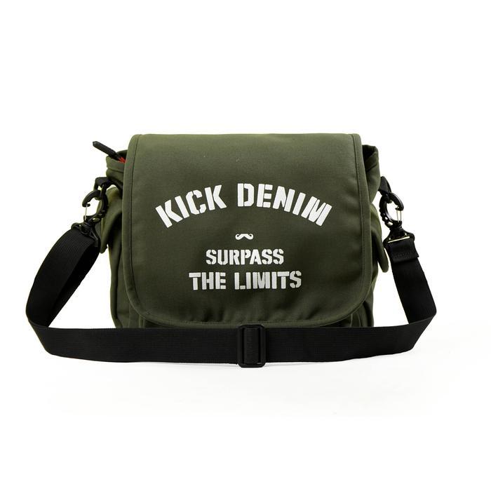 TERLARIS Kick Denim - Tas Selempang Sling Bag Canvas Combo Warna Coast