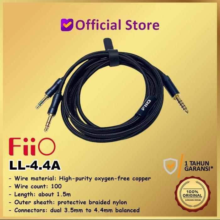 Fiio Ll-4.4A 44A Ll4.4A Ll44A High-Purity 4.4Mm Balanced To Dual 3.5Mm Headphone Cable