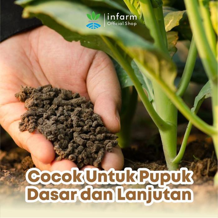 Serasiinspace Infarm - Pupuk Kandang Ayam 1L Tidak Panas Tidak Berbau Siap Pakai Pupuk Organik Kaya