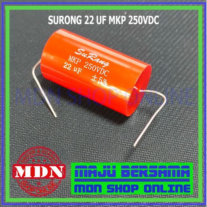 KAPASITOR SURONG 22UF 250V - KAPASITOR AUDIO KUALITAS BAGUS