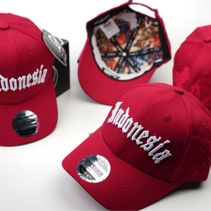 Topi Baseball Gudback Original Indonesia Merah