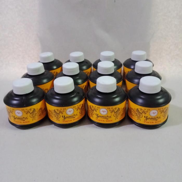 Yamura Tinta Cina Cap Naga Hitam Tinta Bak Yamura 233 Per Lusin