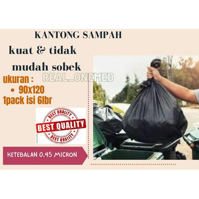 "New" Kantong Plastik Sampah 40x60 50x75 60x100 90x120 45MIKRON