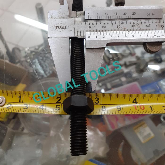 "New" baut mur baja m10 x 150 kunci 17 baut panjang baut tracker baja 8.8