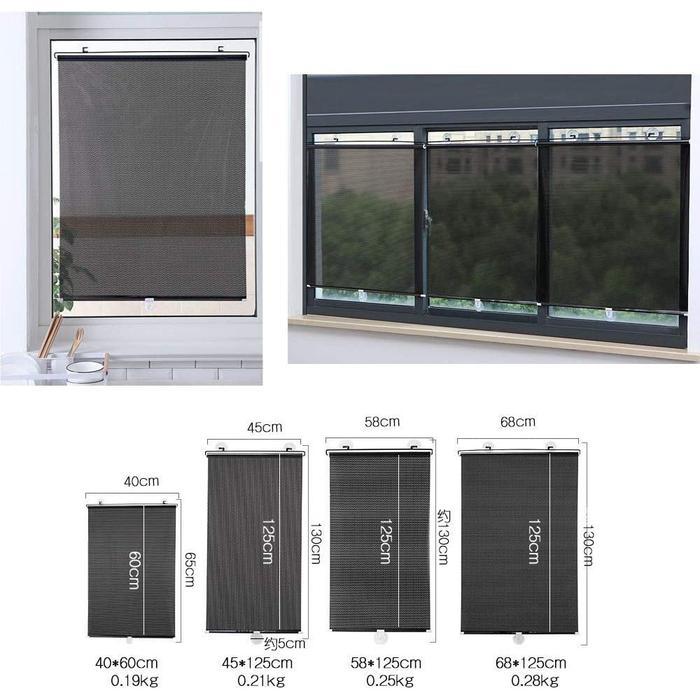 PROMO Tirai Jendela Gulung Rumah Kantor dapur Window Roll Blind