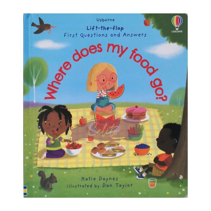 Buku Usborne Book Look Inside where does my food go? - usborne book