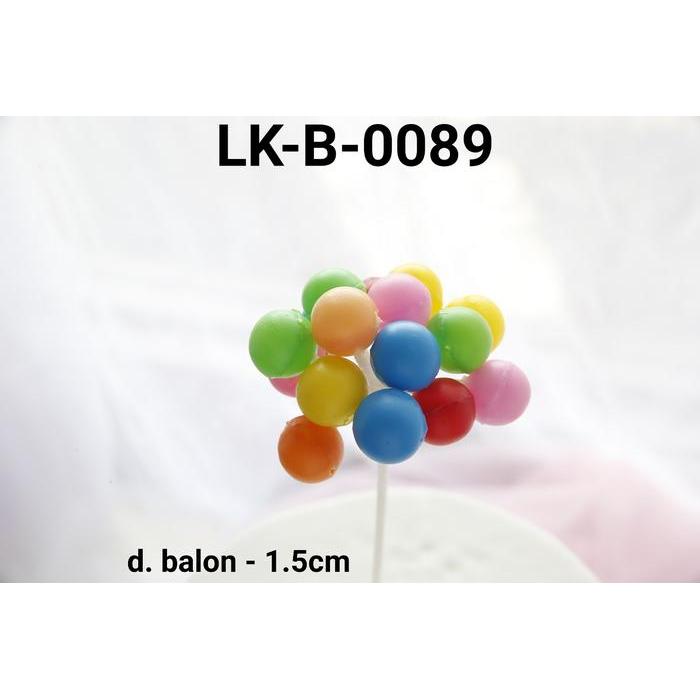 LK-B-0089 Topper kue tart lokal topper cake balon plastik