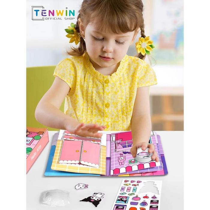 busy book/buku busy book/Quiet Book Buku Mainan Sanrio Quiet Book Diy Mainan Edukasi Busy Book Tebal