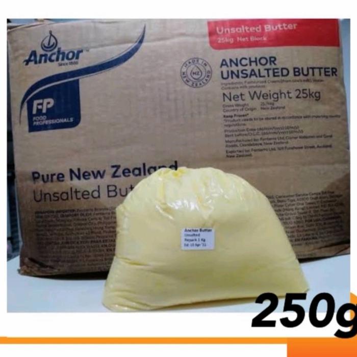 ANCHOR UNSALTED BUTTER 250GR /BUTTER ANCHOR UNSALTED