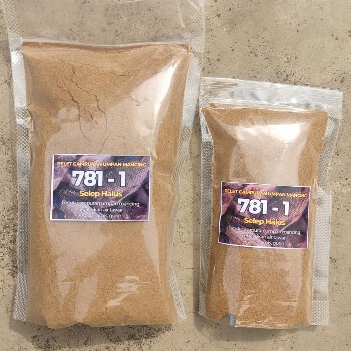 Pelet 781 Halus Untuk Mancing Ikan Mas, Nila, Patin 250gr