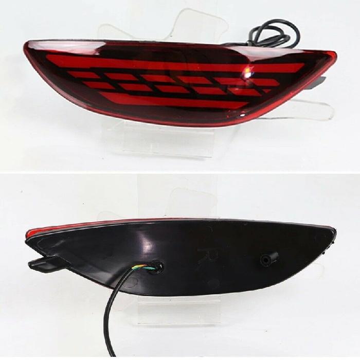 2Pcs Led Rear Bumper Tail Brake Light For Hyundai Accent Verna Brio