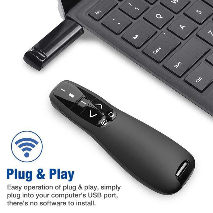 Taffware Laser Pointer Presentasi Pen Remote Wireless 200 Meter 2.4Ghz Terbaik