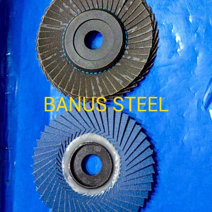 Amplas susun grid 320 80 dia 4 inch flap disk amplas susun grit 80 320